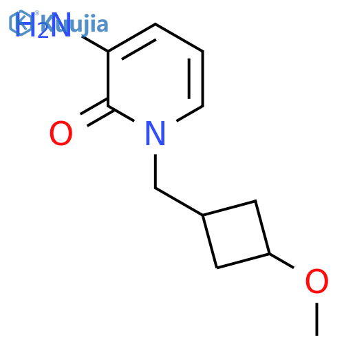 3-amino-1-{(1s,3s)-3-methoxycyclobutylmethyl}-1,2-dihydropyridin-2-one structure