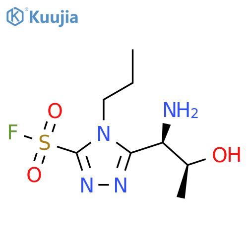 5-[(1R,2S)-1-amino-2-hydroxypropyl]-4-propyl-4H-1,2,4-triazole-3-sulfonyl fluoride structure