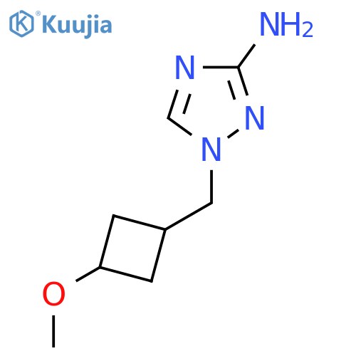 1-{(1s,3s)-3-methoxycyclobutylmethyl}-1H-1,2,4-triazol-3-amine structure