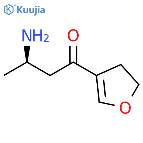 1-Butanone, 3-amino-1-(4,5-dihydro-3-furanyl)-, (3R)- structure