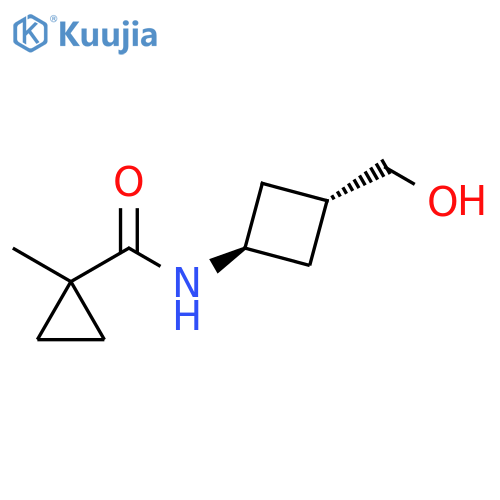 Cyclopropanecarboxamide, N-[trans-3-(hydroxymethyl)cyclobutyl]-1-methyl- structure