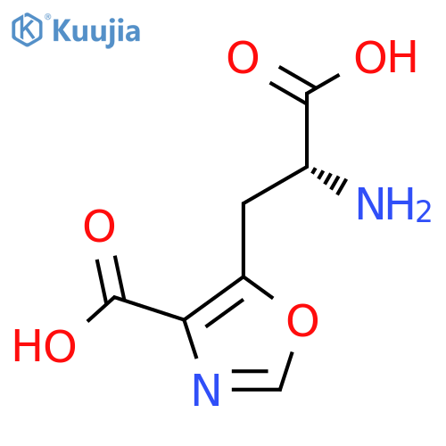 5-Oxazolepropanoic acid, α-amino-4-carboxy-, (αR)- structure