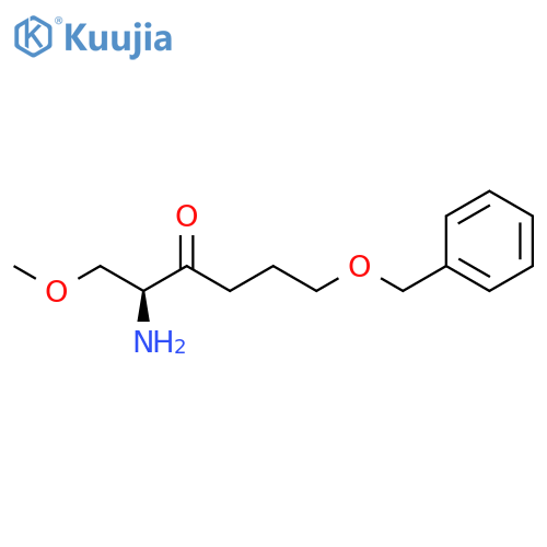 3-Hexanone, 2-amino-1-methoxy-6-(phenylmethoxy)-, (2S)- structure