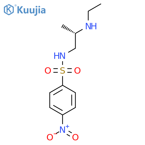 N-(2S)-2-(ethylamino)propyl-4-nitrobenzene-1-sulfonamide structure