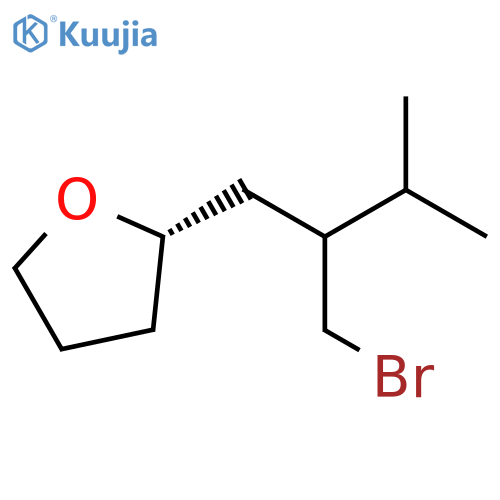Furan, 2-[2-(bromomethyl)-3-methylbutyl]tetrahydro-, (2S)- structure