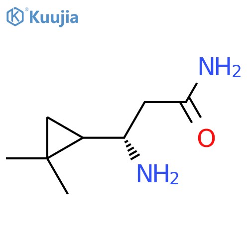 (3S)-3-amino-3-(2,2-dimethylcyclopropyl)propanamide structure