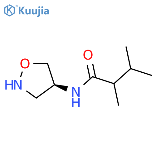 2,3-dimethyl-N-[(4S)-1,2-oxazolidin-4-yl]butanamide structure