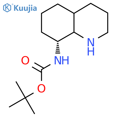 tert-butyl N-[(8R)-decahydroquinolin-8-yl]carbamate structure