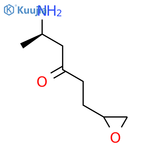 (5R)-5-amino-1-(oxiran-2-yl)hexan-3-one structure