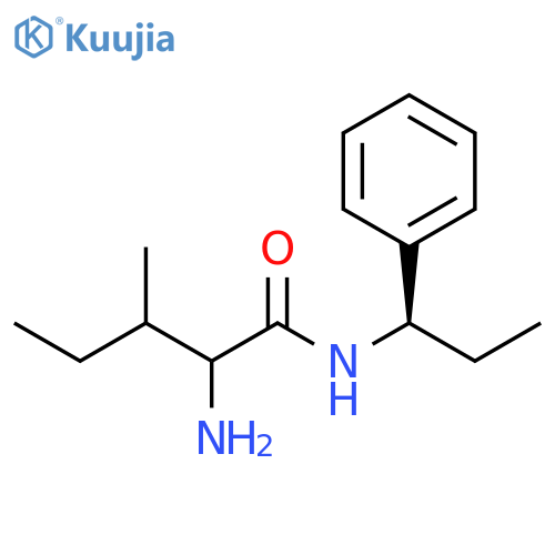 Pentanamide, 2-amino-3-methyl-N-[(1R)-1-phenylpropyl]- structure