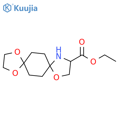 1,4,9-Trioxa-12-azadispiro[4.2.4.2]tetradecane-11-carboxylic acid, ethyl ester structure