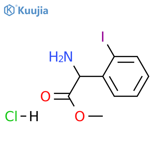 methyl 2-amino-2-(2-iodophenyl)acetate hydrochloride structure