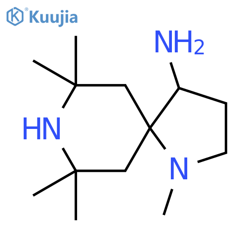 1,7,7,9,9-Pentamethyl-1,8-diazaspiro[4.5]decan-4-amine structure