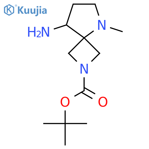 Tert-butyl 8-amino-5-methyl-2,5-diazaspiro[3.4]octane-2-carboxylate structure