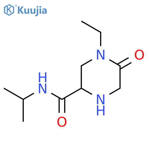 4-ethyl-5-oxo-N-(propan-2-yl)piperazine-2-carboxamide structure
