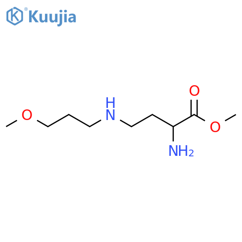 Butanoic acid, 2-amino-4-[(3-methoxypropyl)amino]-, methyl ester structure