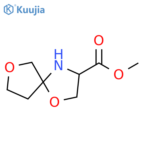 1,7-Dioxa-4-azaspiro[4.4]nonane-3-carboxylic acid, methyl ester structure