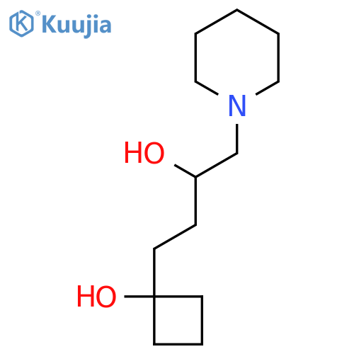 1-Piperidineethanol, α-[2-(1-hydroxycyclobutyl)ethyl]- structure