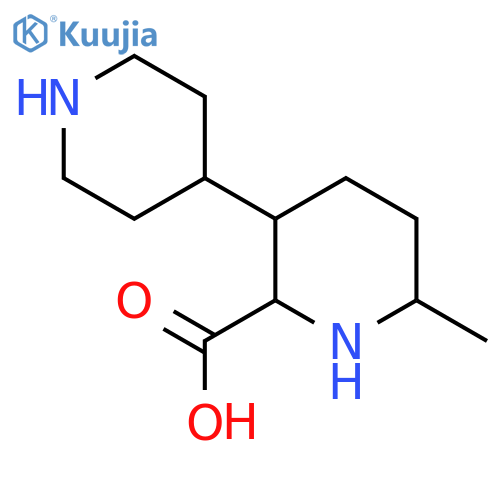 6-Methyl-3-(piperidin-4-yl)piperidine-2-carboxylic acid structure