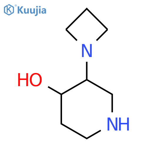 3-(Azetidin-1-yl)piperidin-4-ol structure