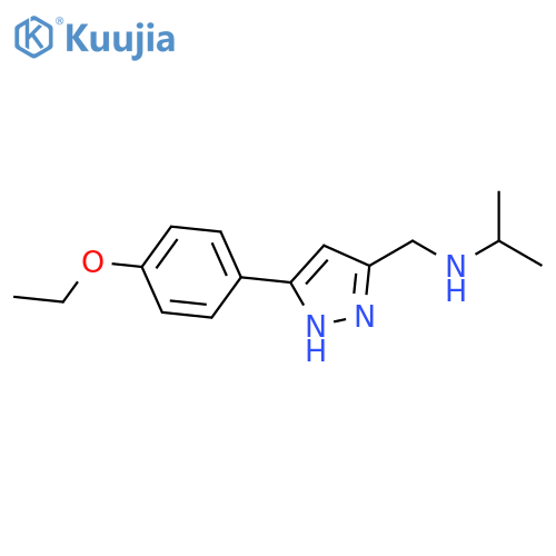 1H-Pyrazole-3-methanamine, 5-(4-ethoxyphenyl)-N-(1-methylethyl)- structure