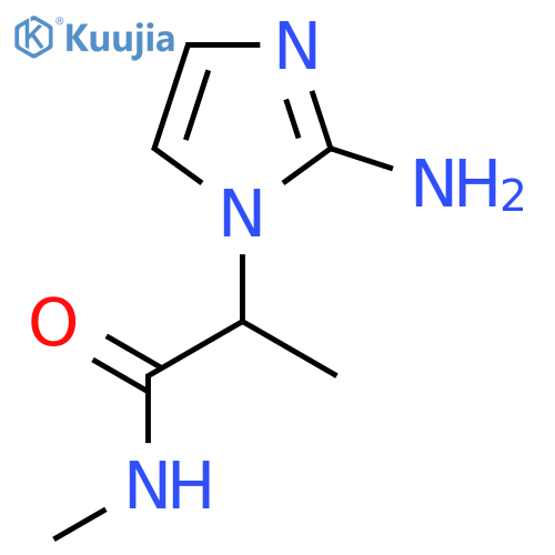 2-(2-amino-1H-imidazol-1-yl)-N-methylpropanamide structure