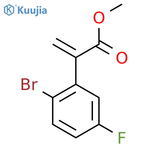Methyl 2-(2-bromo-5-fluorophenyl)prop-2-enoate structure