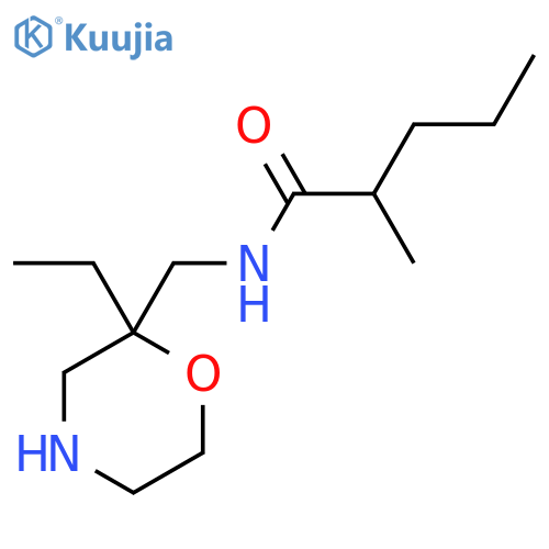 N-[(2-ethylmorpholin-2-yl)methyl]-2-methylpentanamide structure