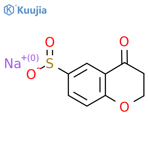sodium 4-oxo-3,4-dihydro-2H-1-benzopyran-6-sulfinate structure