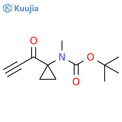 Carbamic acid, N-methyl-N-[1-(1-oxo-2-propyn-1-yl)cyclopropyl]-, 1,1-dimethylethyl ester structure