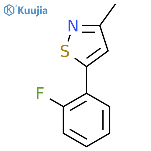 5-(2-Fluorophenyl)-3-methyl-1,2-thiazole structure