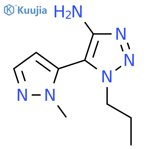 5-(1-methyl-1H-pyrazol-5-yl)-1-propyl-1H-1,2,3-triazol-4-amine structure