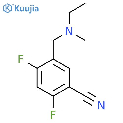Benzonitrile, 5-[(ethylmethylamino)methyl]-2,4-difluoro- structure