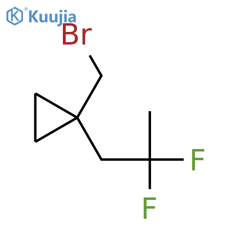 1-(Bromomethyl)-1-(2,2-difluoropropyl)cyclopropane structure
