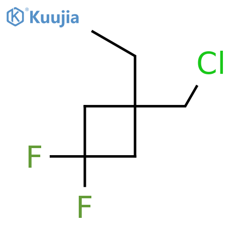 Cyclobutane, 1-(chloromethyl)-1-ethyl-3,3-difluoro- structure