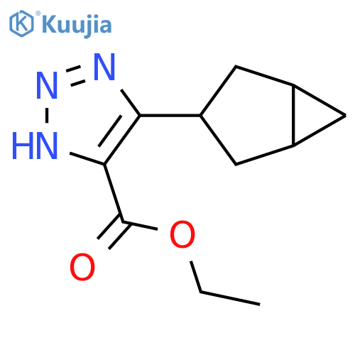 1H-1,2,3-Triazole-5-carboxylic acid, 4-bicyclo[3.1.0]hex-3-yl-, ethyl ester structure