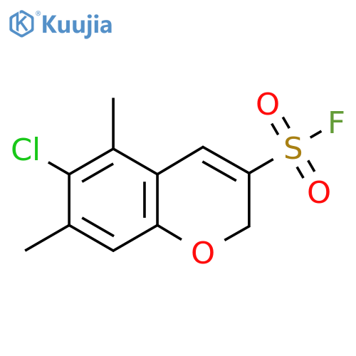 6-chloro-5,7-dimethyl-2H-chromene-3-sulfonyl fluoride structure