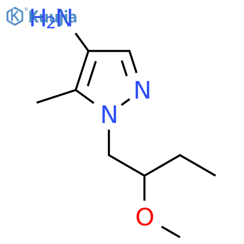 1-(2-methoxybutyl)-5-methyl-1H-pyrazol-4-amine structure
