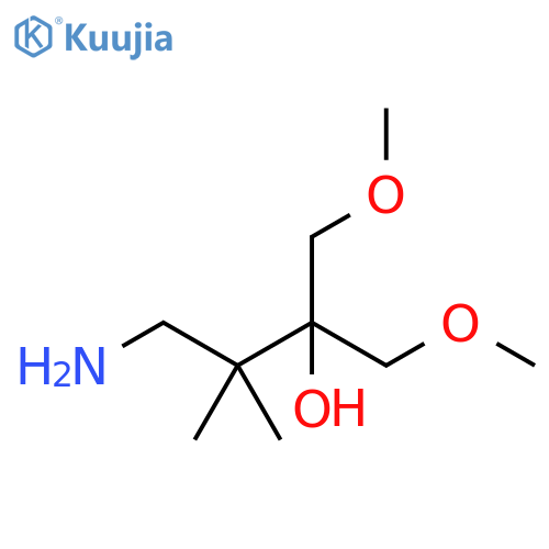 2-Butanol, 4-amino-1-methoxy-2-(methoxymethyl)-3,3-dimethyl- structure