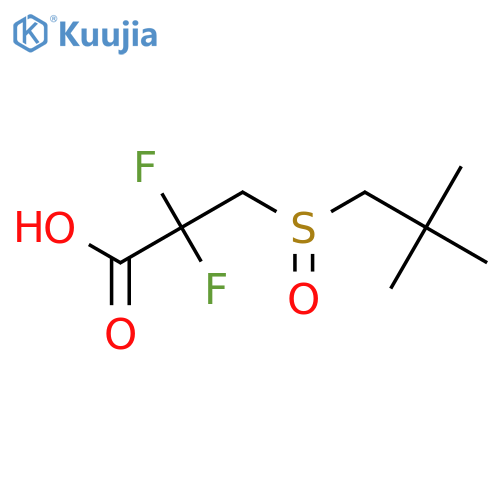 Propanoic acid, 3-[(2,2-dimethylpropyl)sulfinyl]-2,2-difluoro- structure