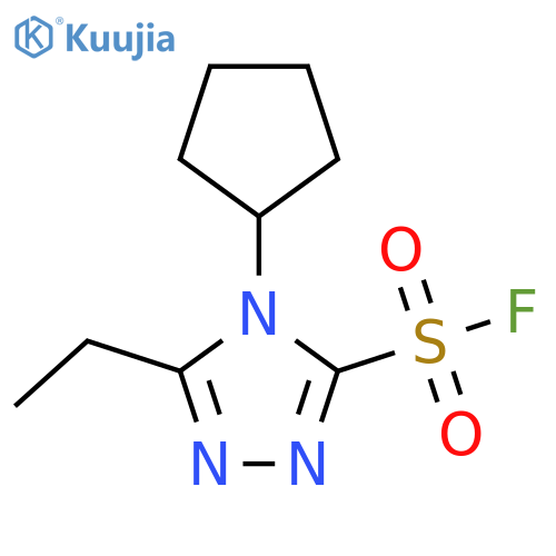 4-Cyclopentyl-5-ethyl-1,2,4-triazole-3-sulfonyl fluoride structure