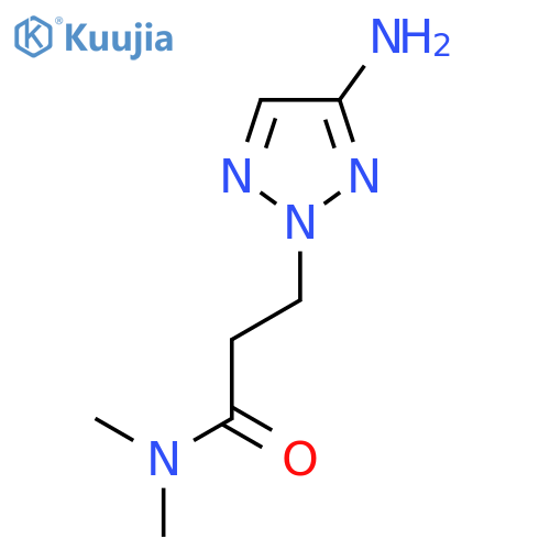3-(4-amino-2H-1,2,3-triazol-2-yl)-N,N-dimethylpropanamide structure