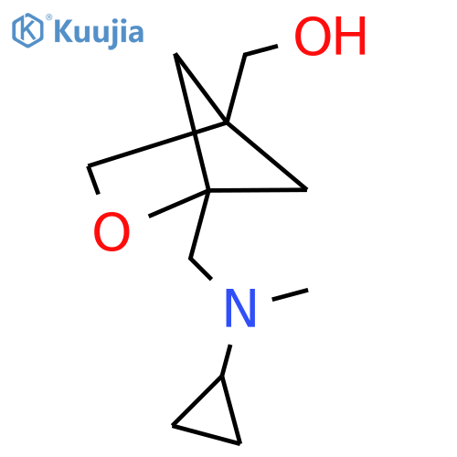 2-Oxabicyclo[2.1.1]hexane-4-methanol, 1-[(cyclopropylmethylamino)methyl]- structure