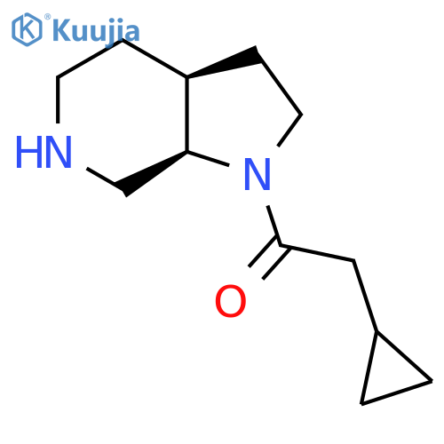 rac-1-[(3aR,7aS)-octahydro-1H-pyrrolo[2,3-c]pyridin-1-yl]-2-cyclopropylethan-1-one structure