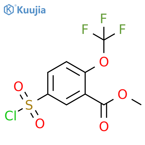 methyl 5-(chlorosulfonyl)-2-(trifluoromethoxy)benzoate structure