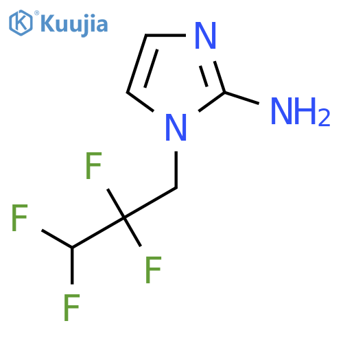 1-(2,2,3,3-tetrafluoropropyl)-1H-imidazol-2-amine structure