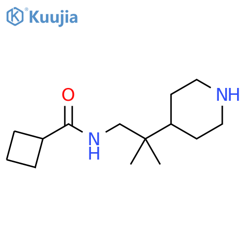 Cyclobutanecarboxamide, N-[2-methyl-2-(4-piperidinyl)propyl]- structure