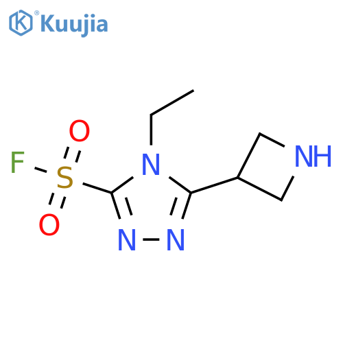 5-(Azetidin-3-yl)-4-ethyl-1,2,4-triazole-3-sulfonyl fluoride structure