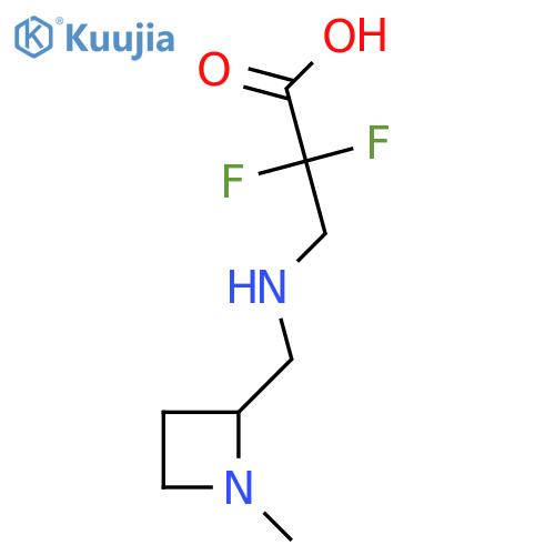 2,2-Difluoro-3-{[(1-methylazetidin-2-yl)methyl]amino}propanoic acid structure