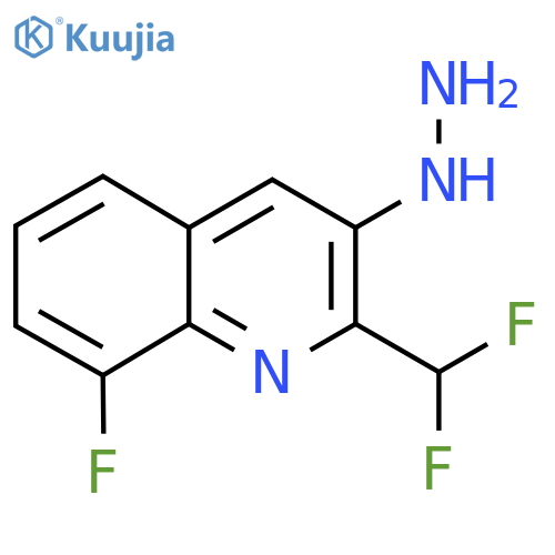 2-(Difluoromethyl)-8-fluoro-3-hydrazinylquinoline structure